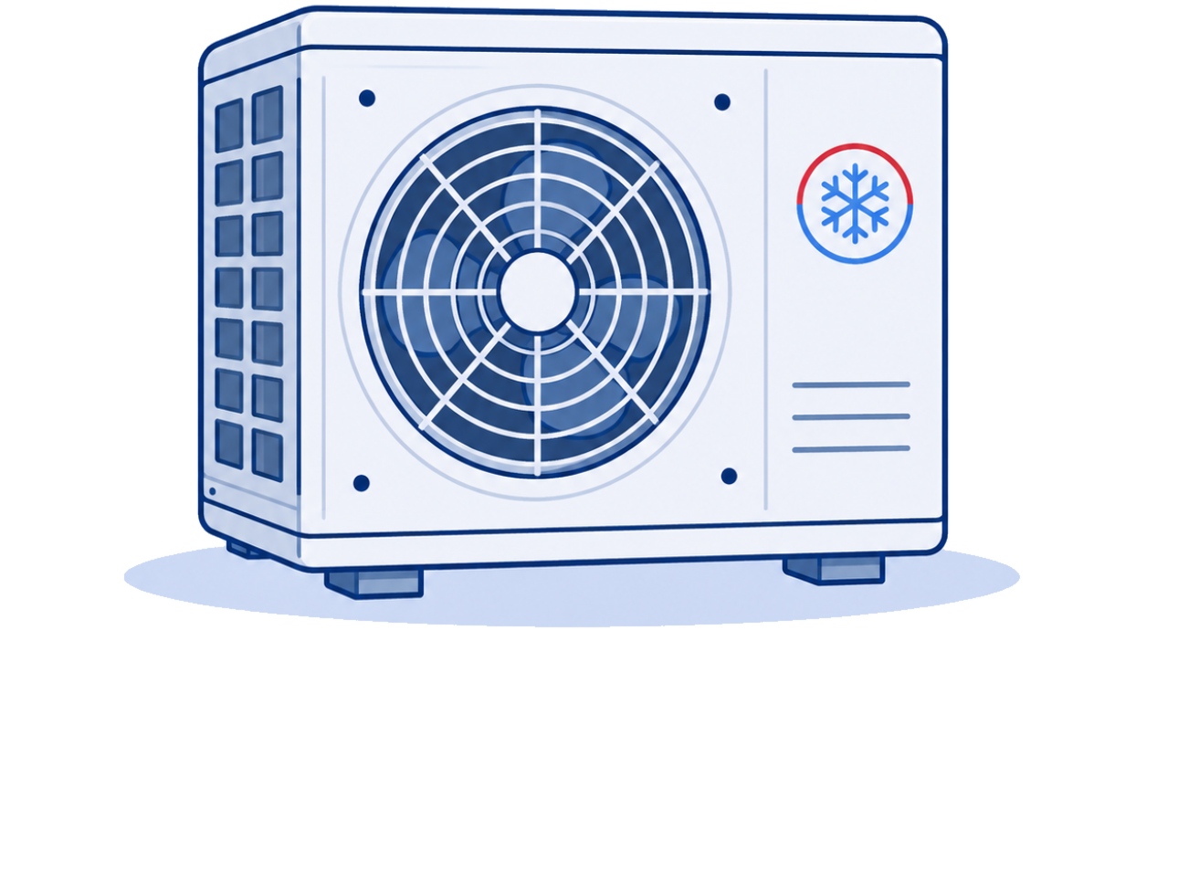 Illustration of an air conditioning unit